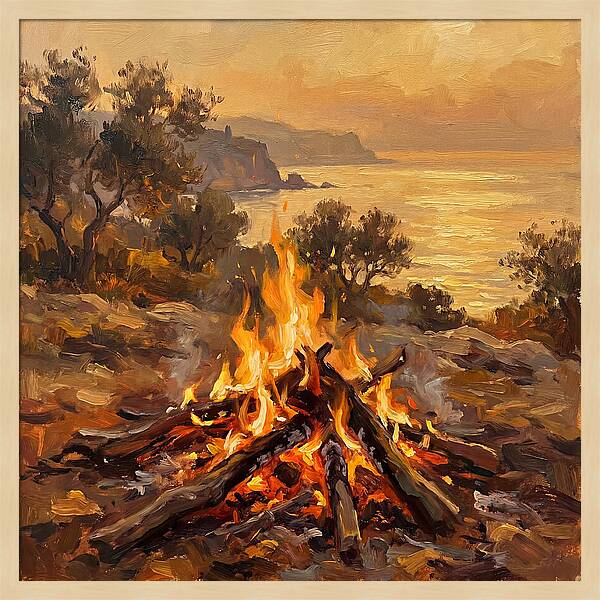Bonfire By The Mediterranean