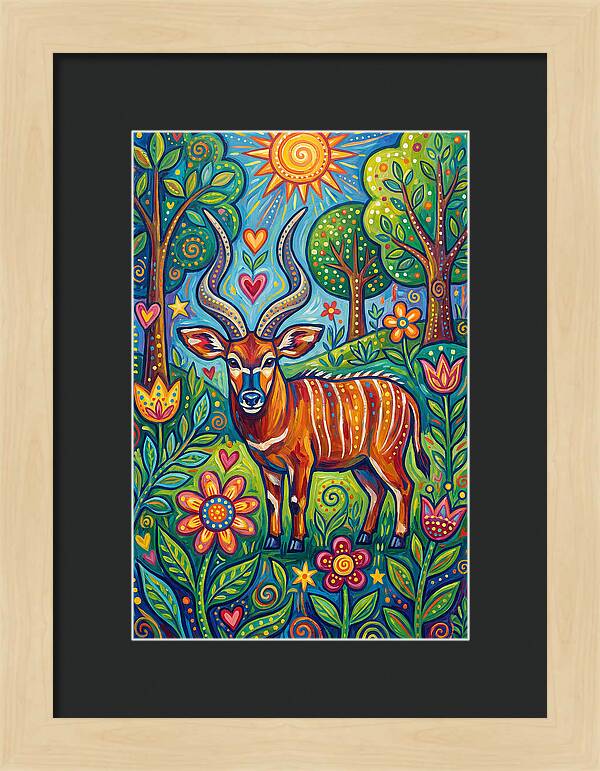 Bongo In A Vibrant Landscape