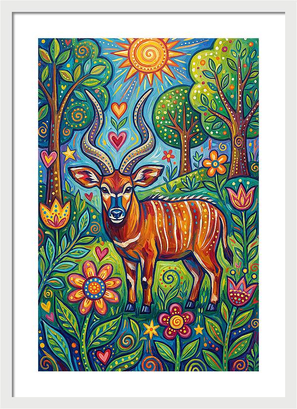 Bongo In A Vibrant Landscape
