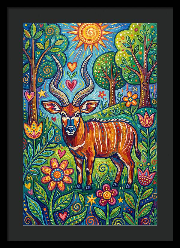 Bongo In A Vibrant Landscape