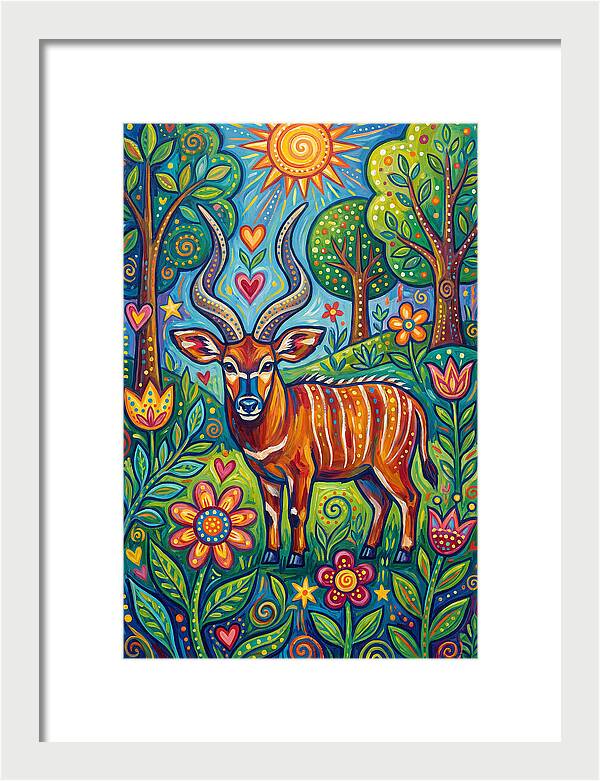 Bongo In A Vibrant Landscape