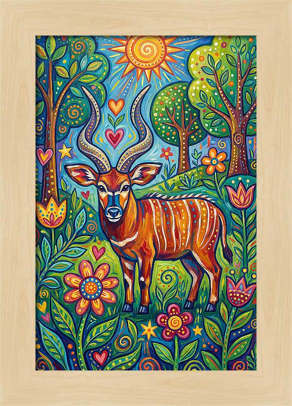Bongo In A Vibrant Landscape