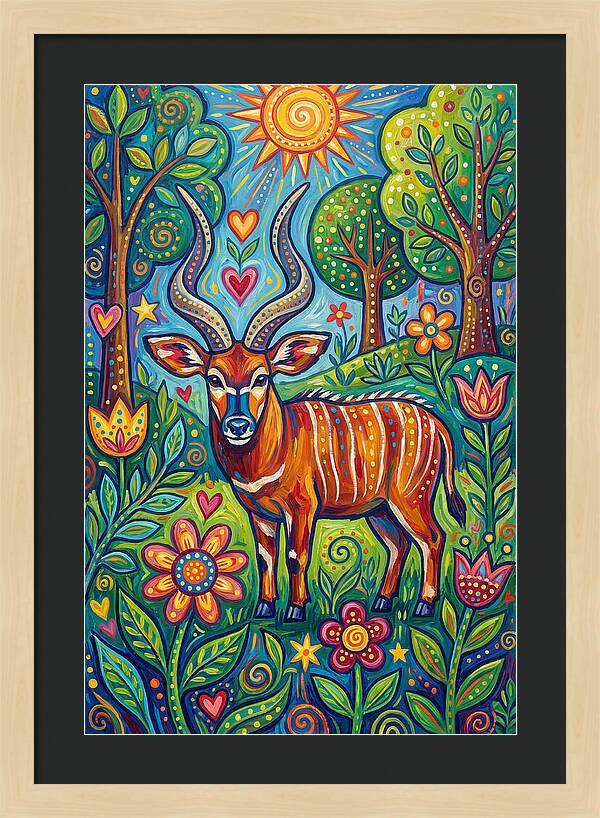 Bongo In A Vibrant Landscape