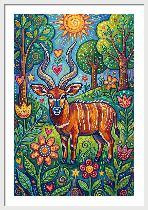 Bongo In A Vibrant Landscape