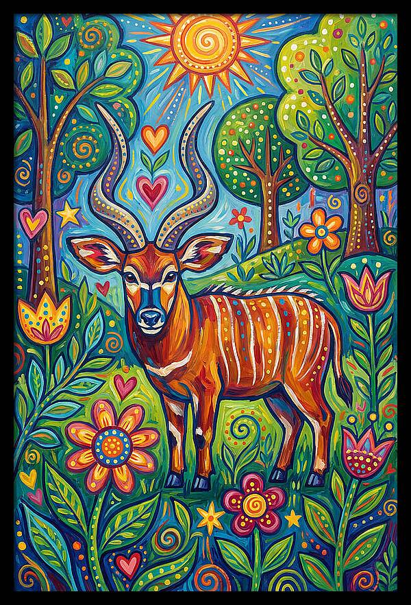 Bongo In A Vibrant Landscape