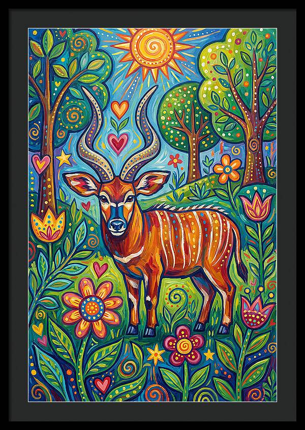 Bongo In A Vibrant Landscape