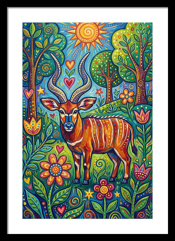 Bongo In A Vibrant Landscape