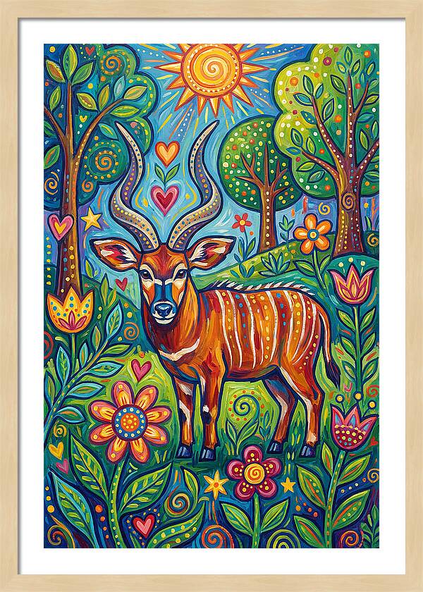 Bongo In A Vibrant Landscape
