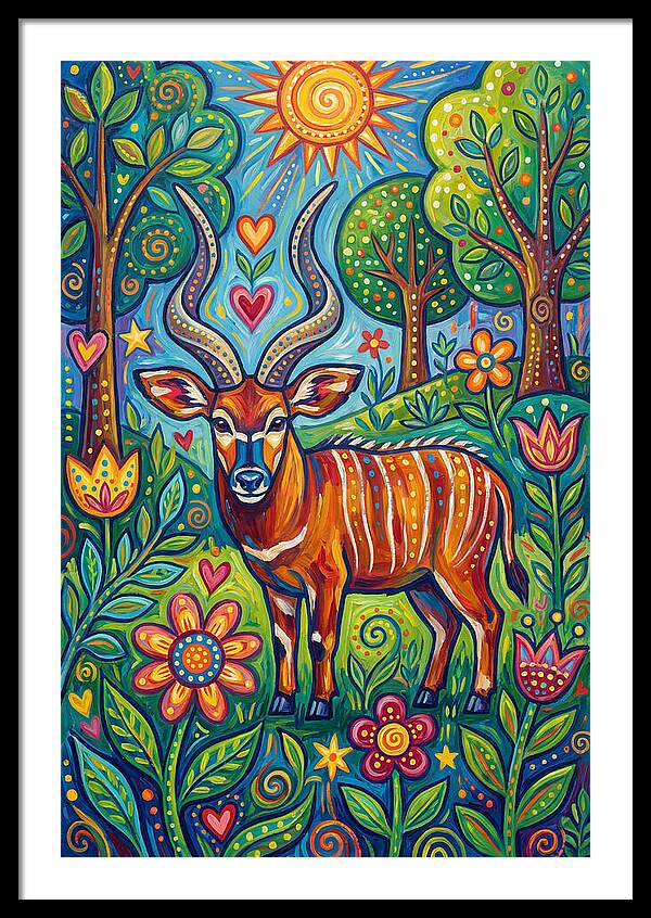 Bongo In A Vibrant Landscape