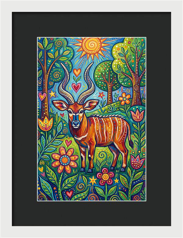 Bongo In A Vibrant Landscape