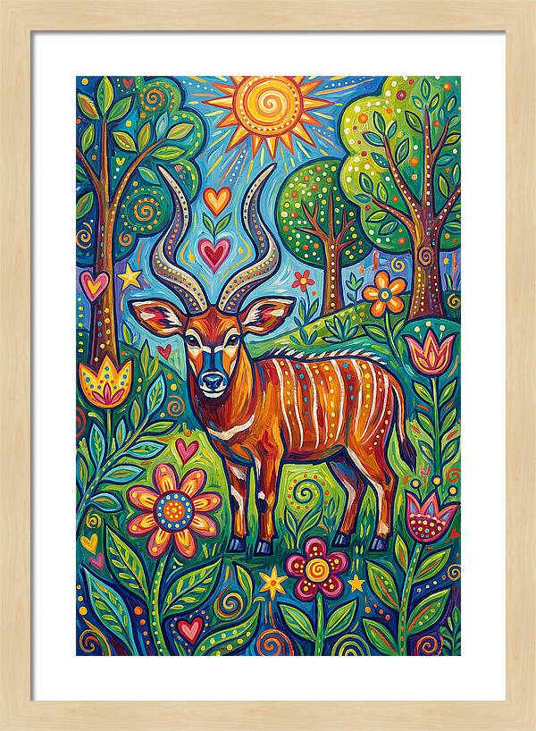 Bongo In A Vibrant Landscape