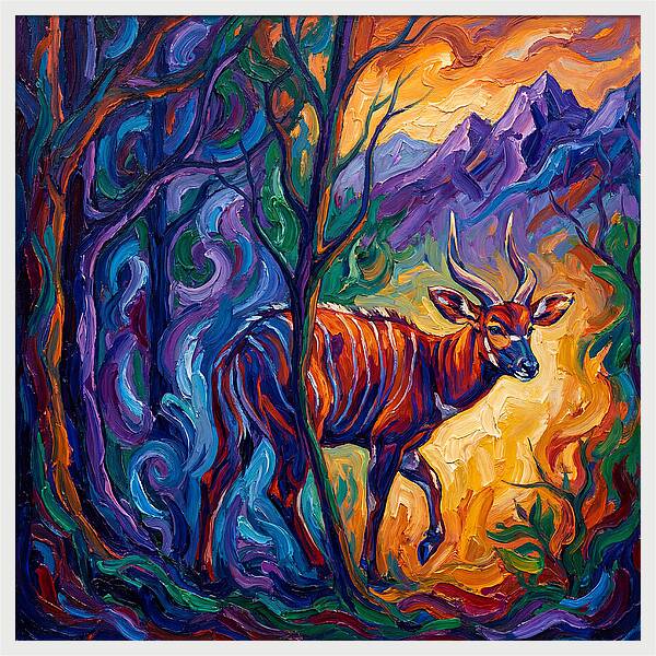 Bongo In Vibrant Wilderness