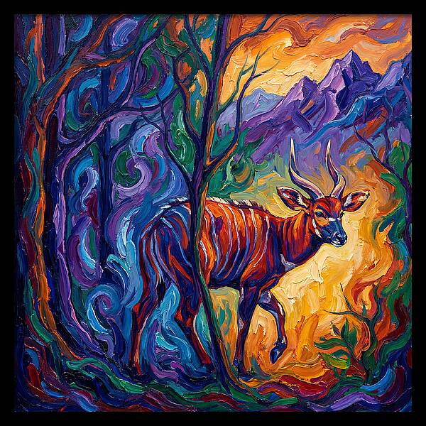Bongo In Vibrant Wilderness