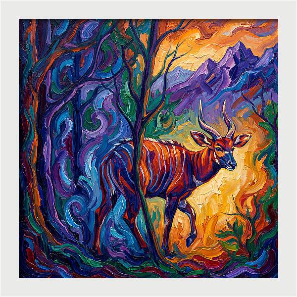 Bongo In Vibrant Wilderness