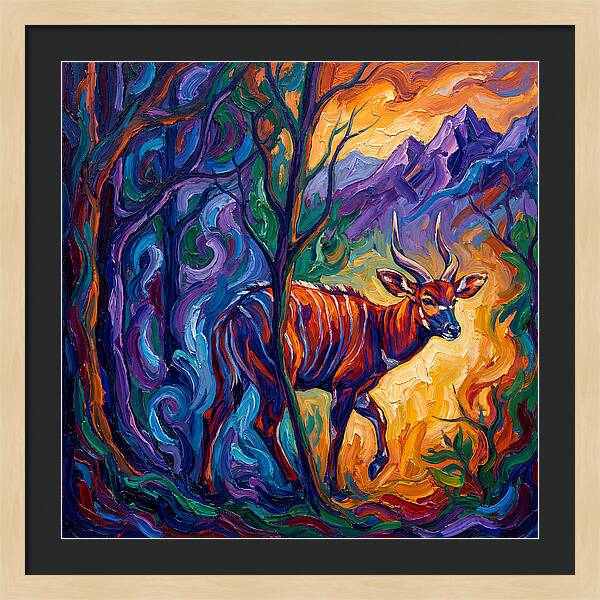 Bongo In Vibrant Wilderness