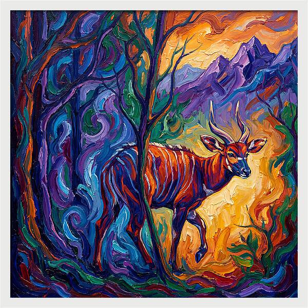 Bongo In Vibrant Wilderness
