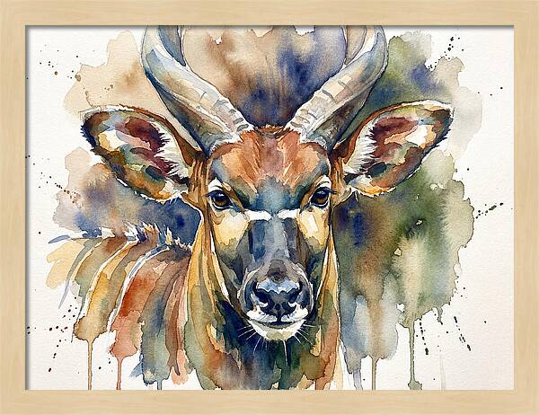 Bongo Watercolor Portrait