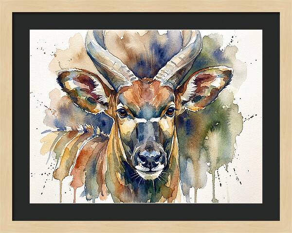 Bongo Watercolor Portrait