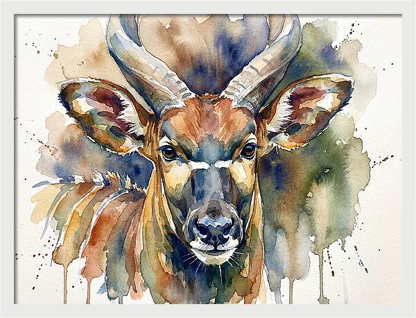 Bongo Watercolor Portrait