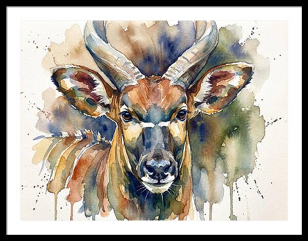 Bongo Watercolor Portrait