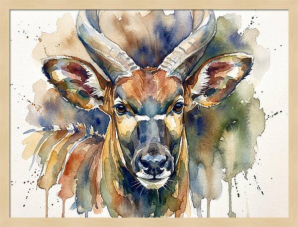 Bongo Watercolor Portrait