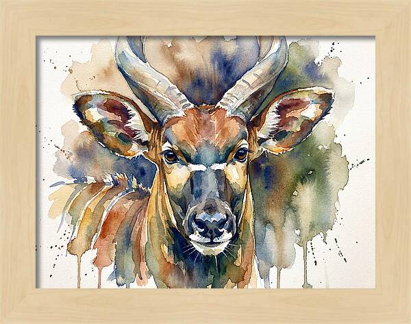 Bongo Watercolor Portrait