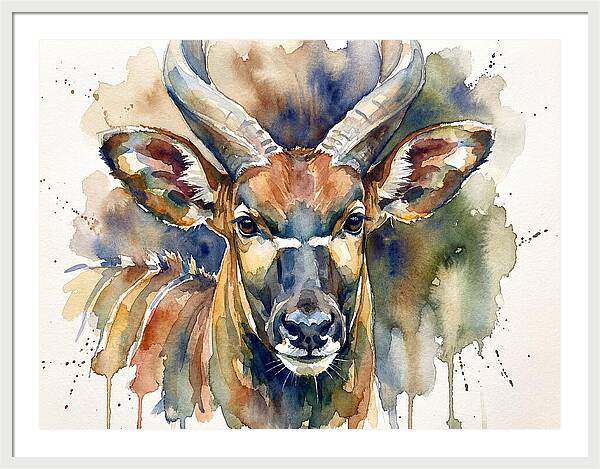 Bongo Watercolor Portrait