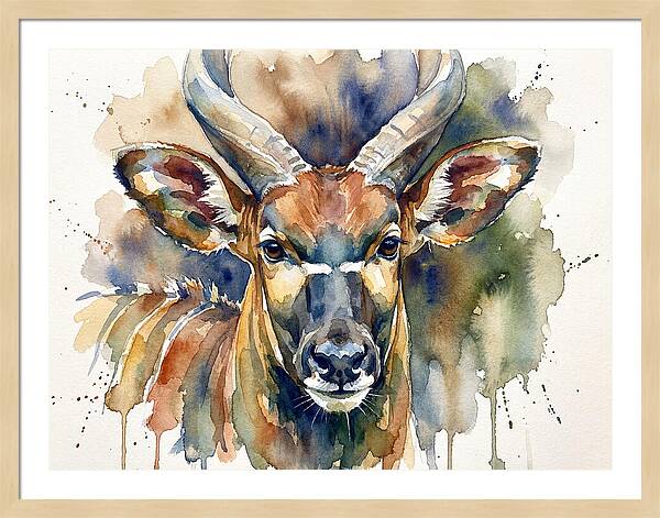 Bongo Watercolor Portrait