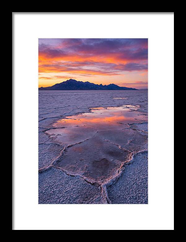 Bonneville Salt Flats At Dusk