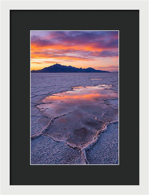 Bonneville Salt Flats At Dusk