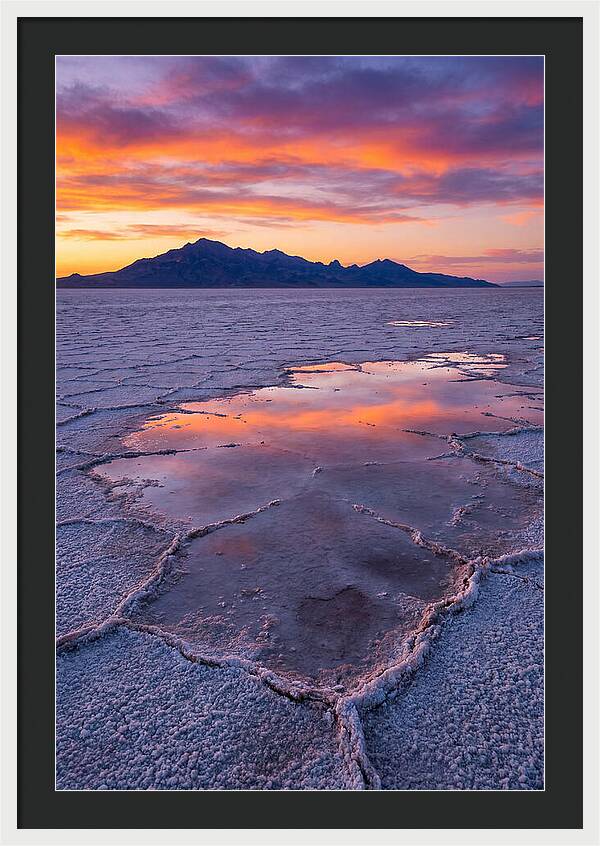Bonneville Salt Flats At Dusk