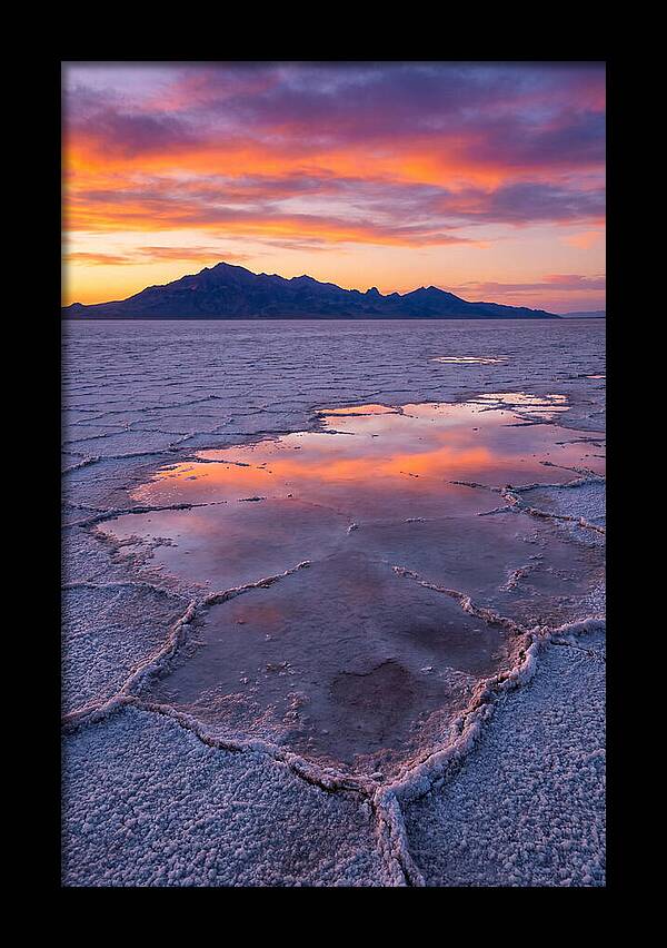 Bonneville Salt Flats At Dusk