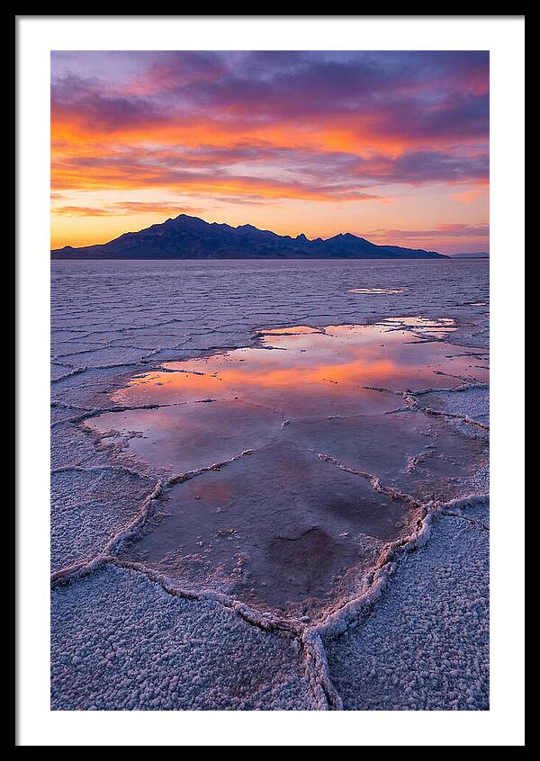 Bonneville Salt Flats At Dusk