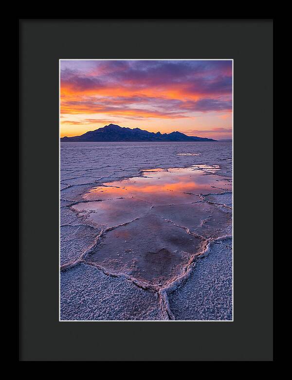 Bonneville Salt Flats At Dusk