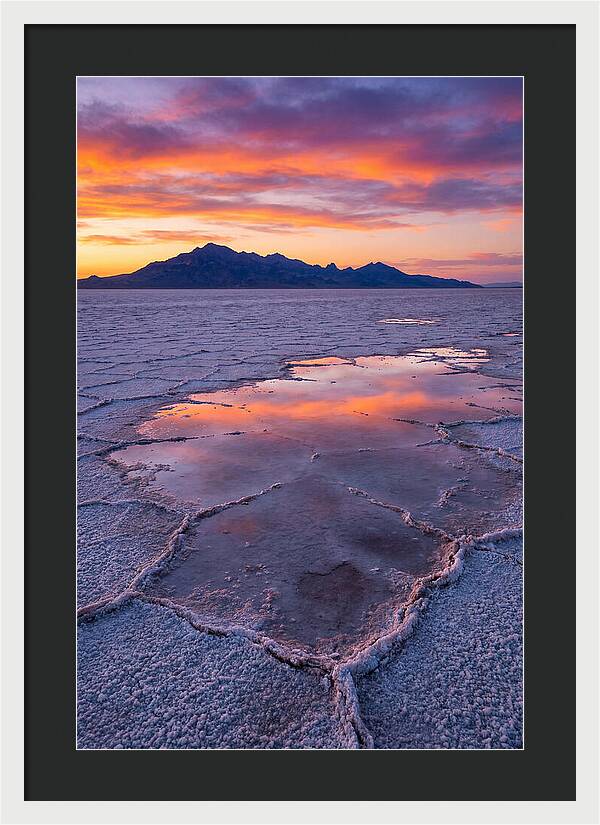 Bonneville Salt Flats At Dusk
