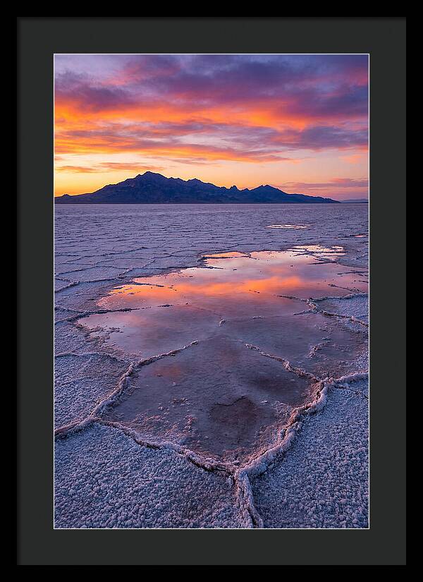 Bonneville Salt Flats At Dusk