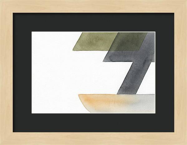 Bonsai Minimalism In Watercolor