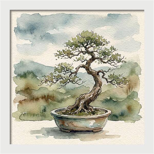 Bonsai Serenity Reflection