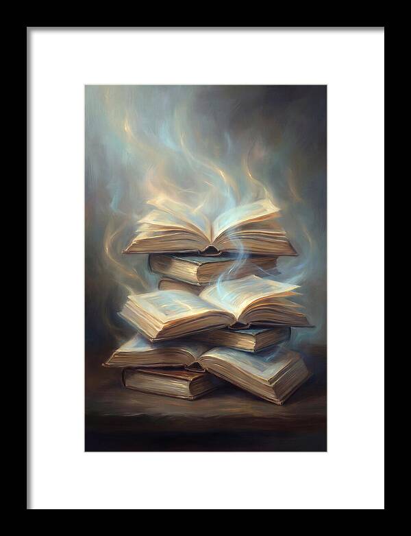 Books Stacked Together