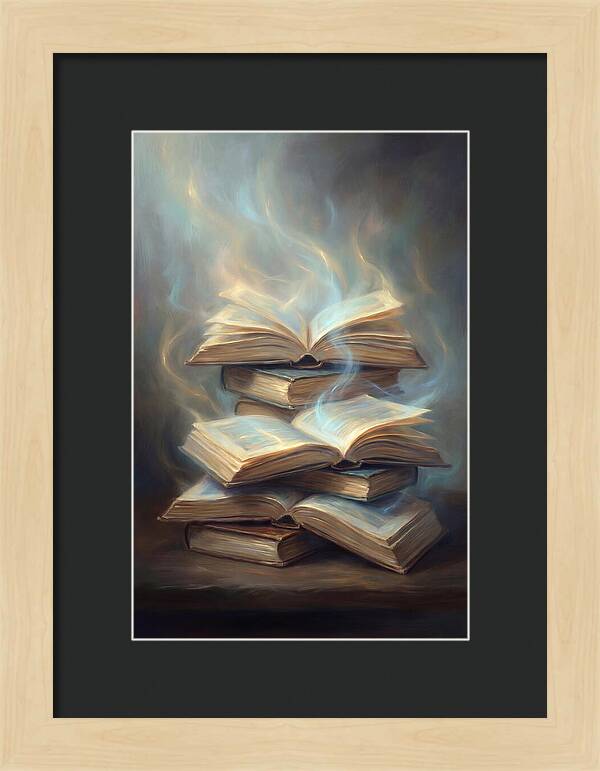 Books Stacked Together