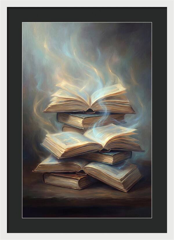 Books Stacked Together