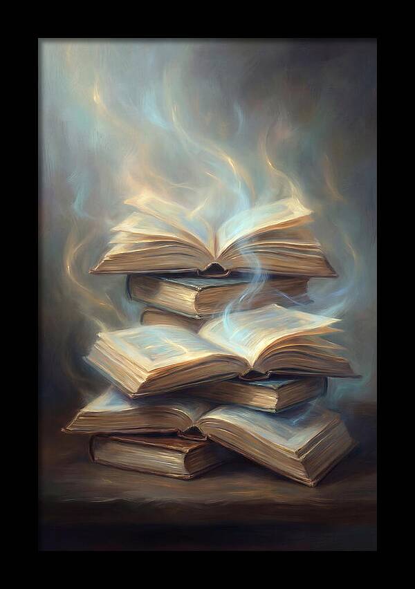 Books Stacked Together
