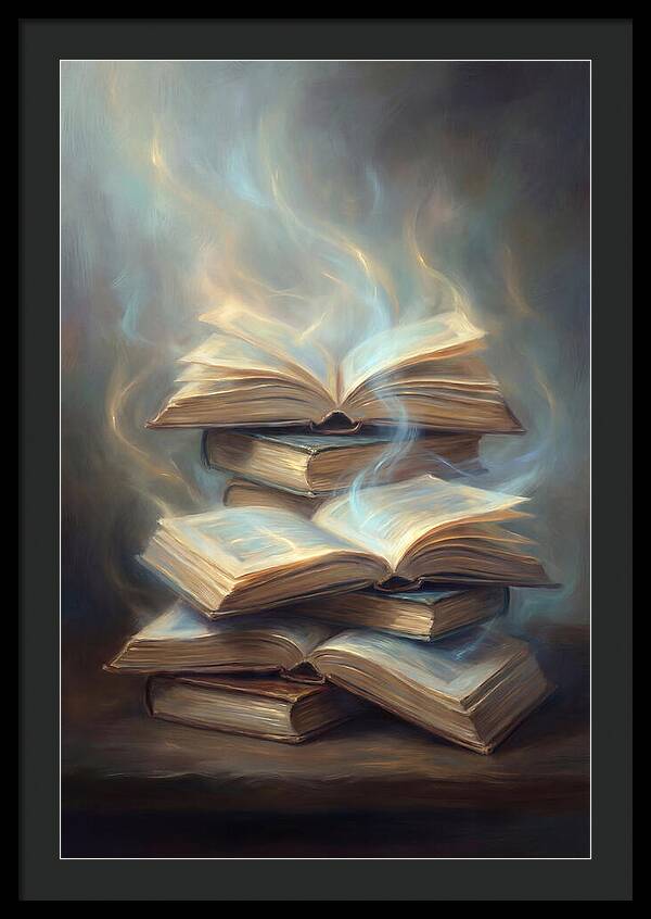 Books Stacked Together