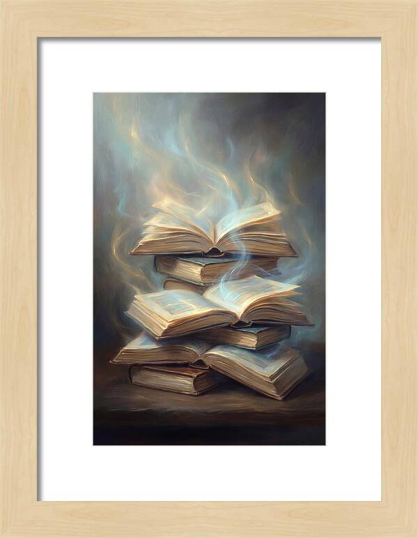 Books Stacked Together