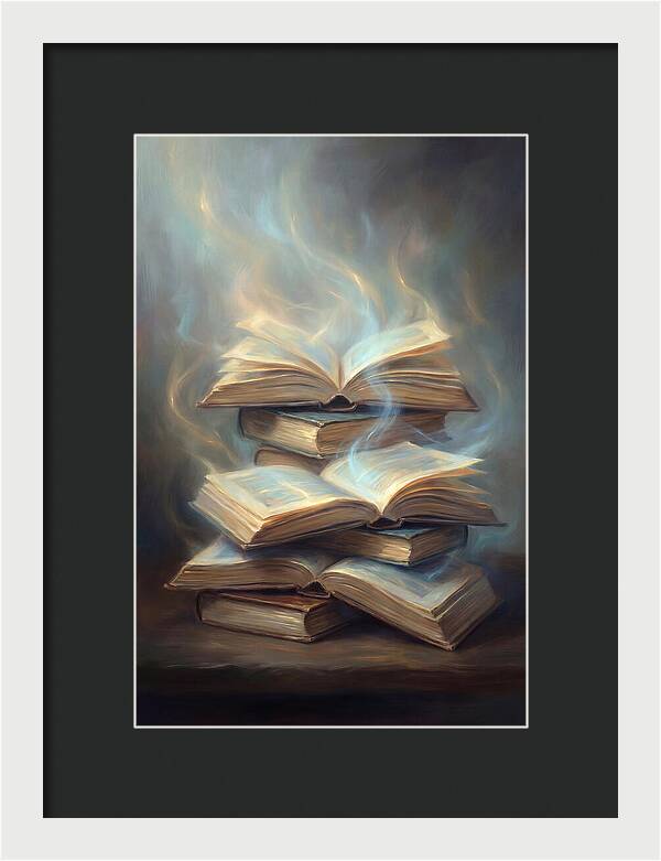 Books Stacked Together