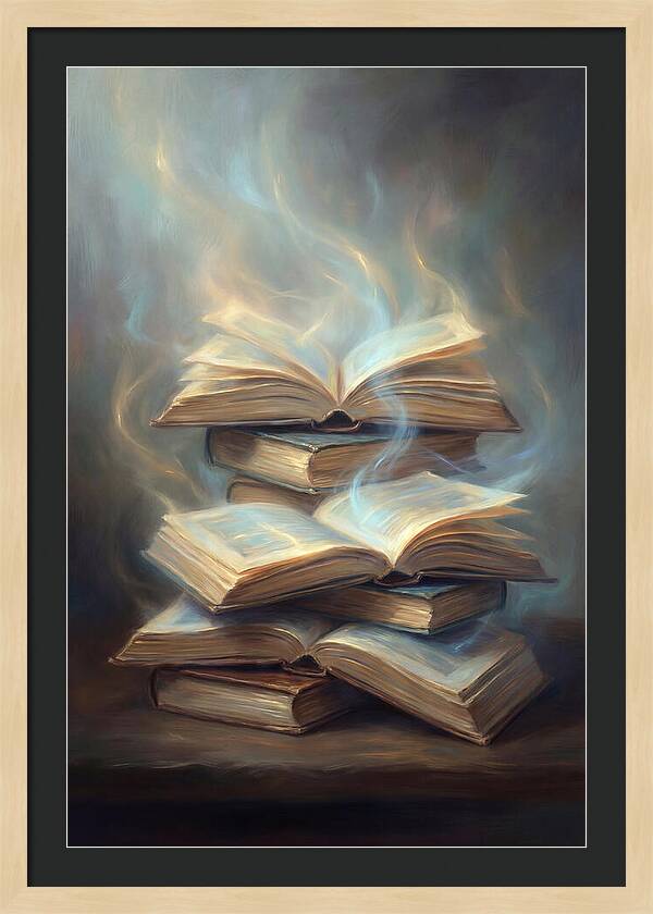 Books Stacked Together