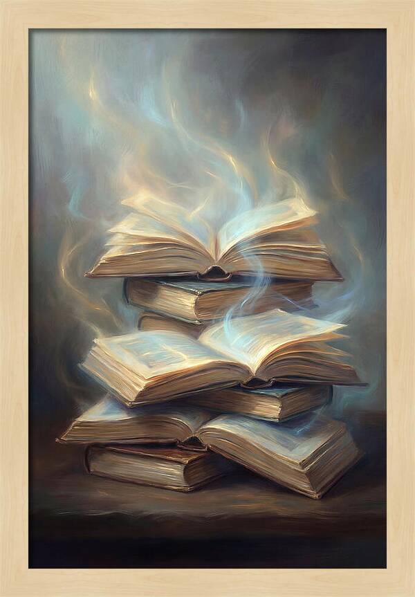 Books Stacked Together