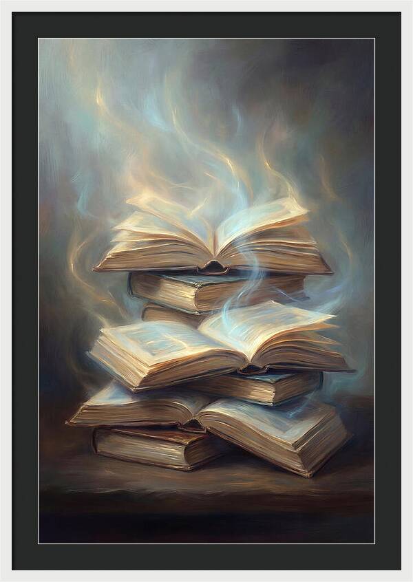 Books Stacked Together