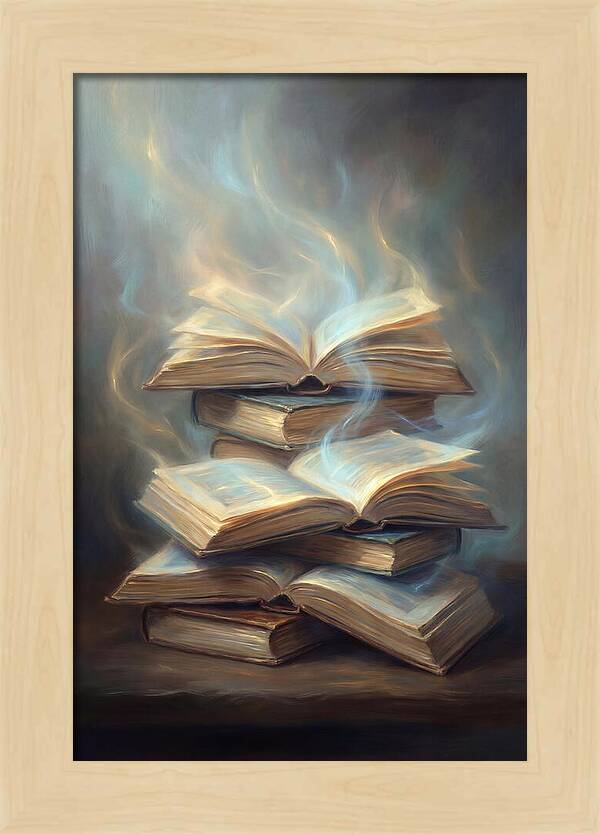 Books Stacked Together