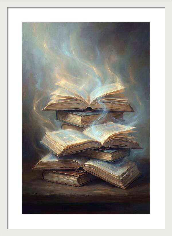 Books Stacked Together